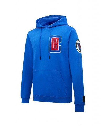 Men's Royal LA Clippers Chenille Pullover Hoodie $39.60 Sweatshirt