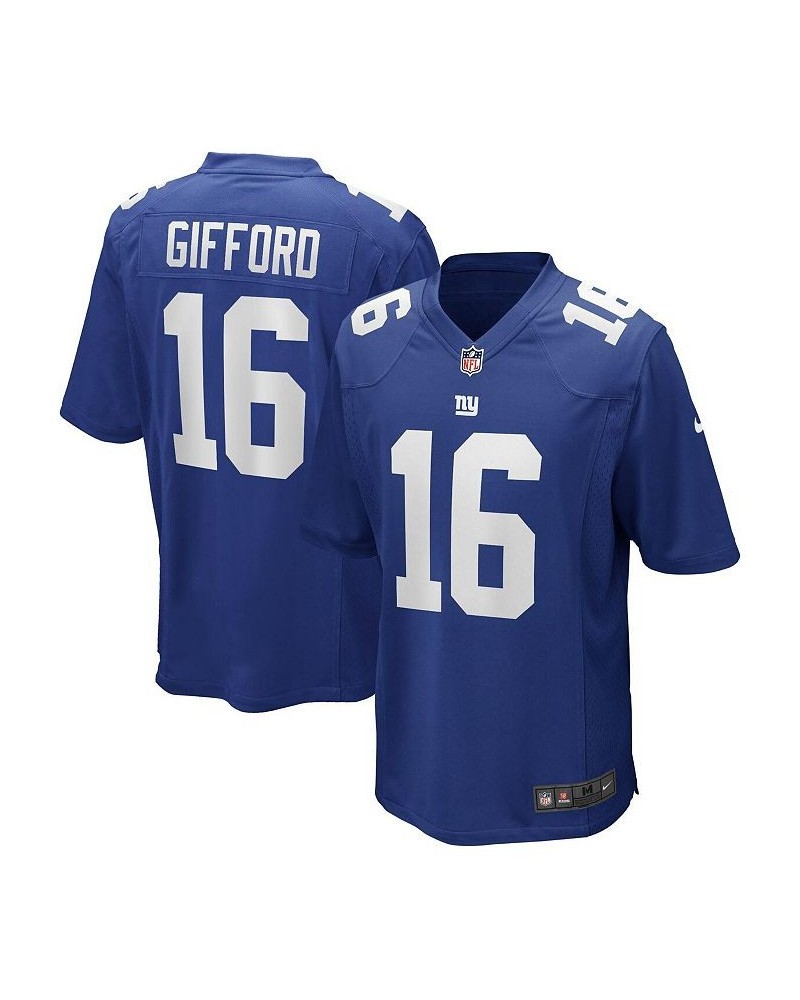 Men's Frank Gifford Royal New York Giants Game Retired Player Jersey $51.36 Jersey