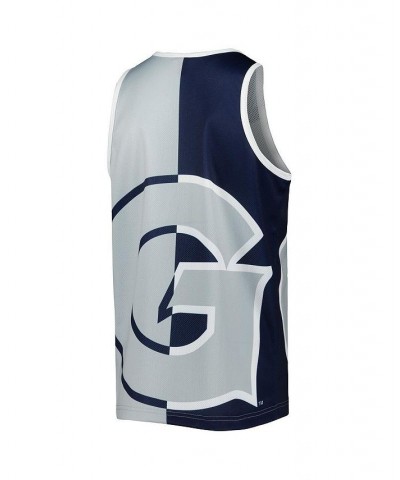 Men's Allen Iverson Navy, Gray Georgetown Hoyas Sublimated Player Tank Top $46.55 T-Shirts