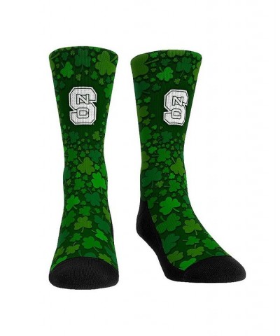 Men's and Women's Socks NC State Wolfpack St. Patrick's Day Shamrock Crew Socks $14.40 Socks