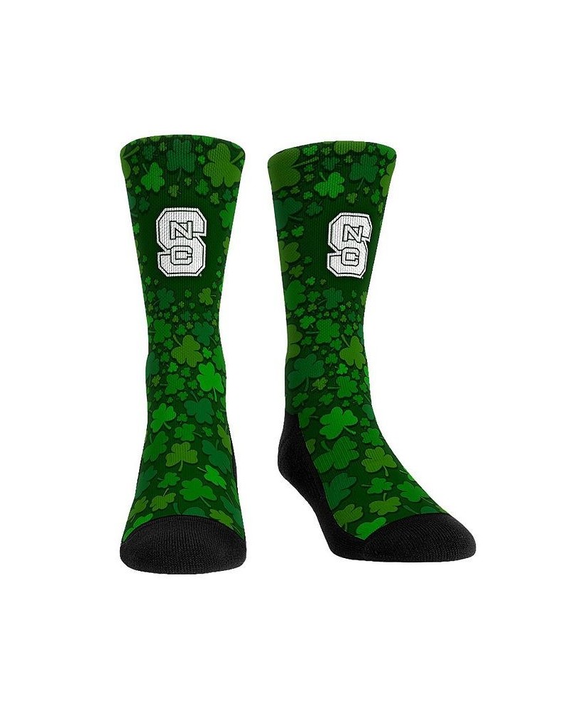 Men's and Women's Socks NC State Wolfpack St. Patrick's Day Shamrock Crew Socks $14.40 Socks