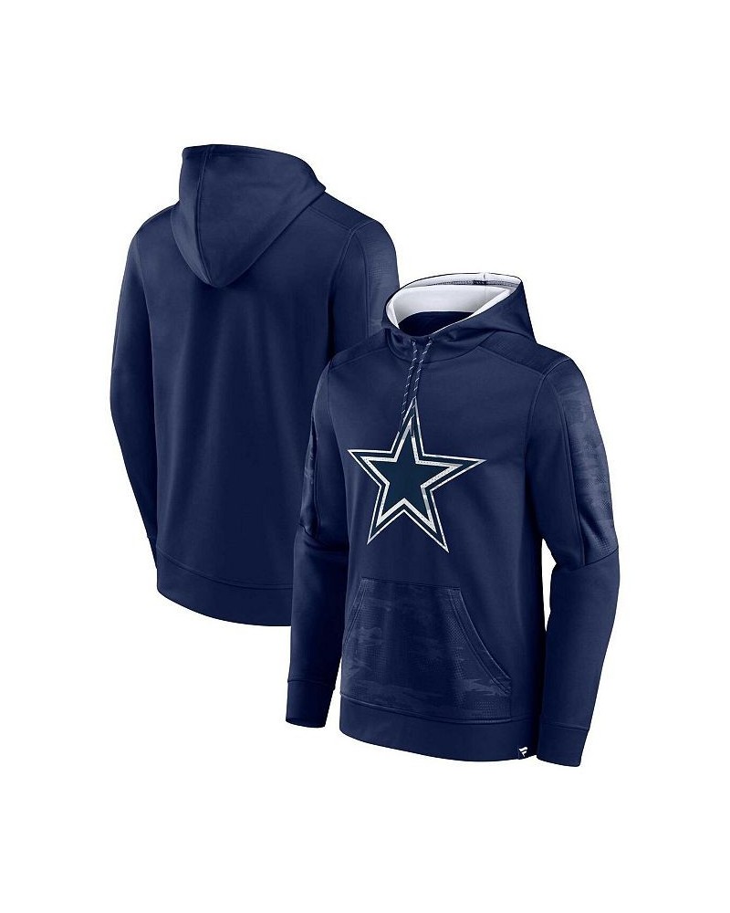 Men's Branded Navy Dallas Cowboys On The Ball Pullover Hoodie $36.00 Sweatshirt