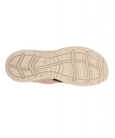 Women's Traciee Square Toe Casual Slide Sandals Tan/Beige $41.25 Shoes