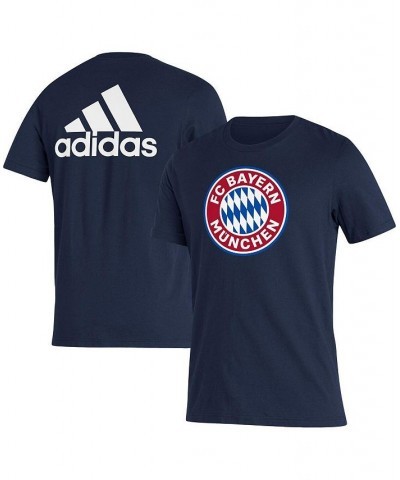 Men's Navy Bayern Munich Three-Stripe T-shirt $20.99 T-Shirts