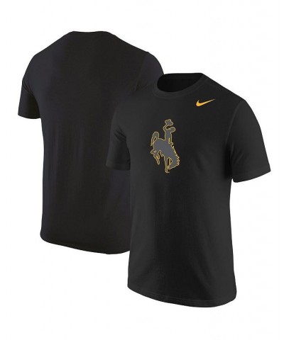 Men's Black Wyoming Cowboys Logo Color Pop T-shirt $26.99 T-Shirts