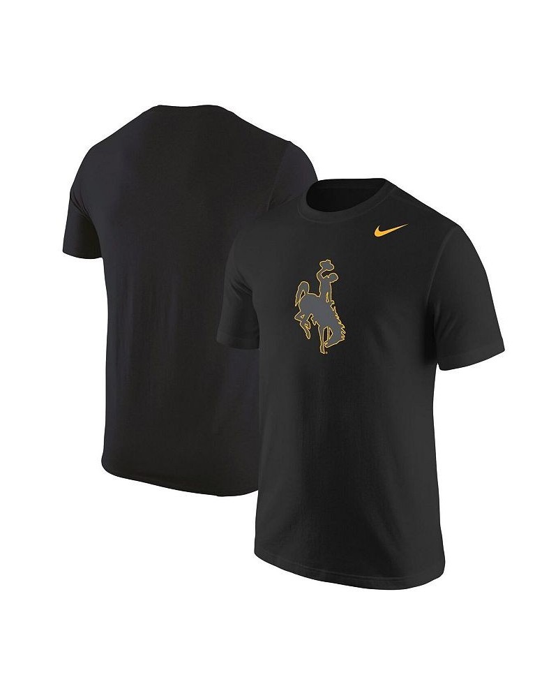 Men's Black Wyoming Cowboys Logo Color Pop T-shirt $26.99 T-Shirts