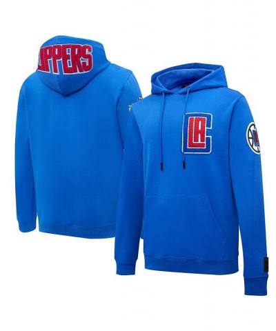 Men's Royal LA Clippers Chenille Pullover Hoodie $39.60 Sweatshirt