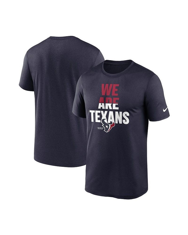 Men's Navy Houston Texans Legend Local Phrase Performance T-shirt $25.19 T-Shirts