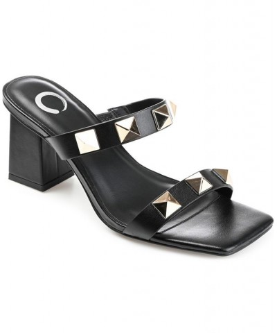 Women's Kirian Studded Sandals Black $41.40 Shoes