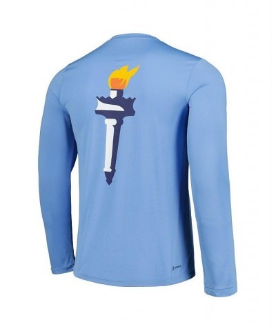 Men's Sky Blue New York City FC Jersey Hook AEROREADY Long Sleeve T-shirt $22.55 T-Shirts