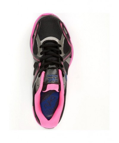 Women's Influence Training Sneakers Black/Pink Mesh/Faux Leather $48.40 Shoes