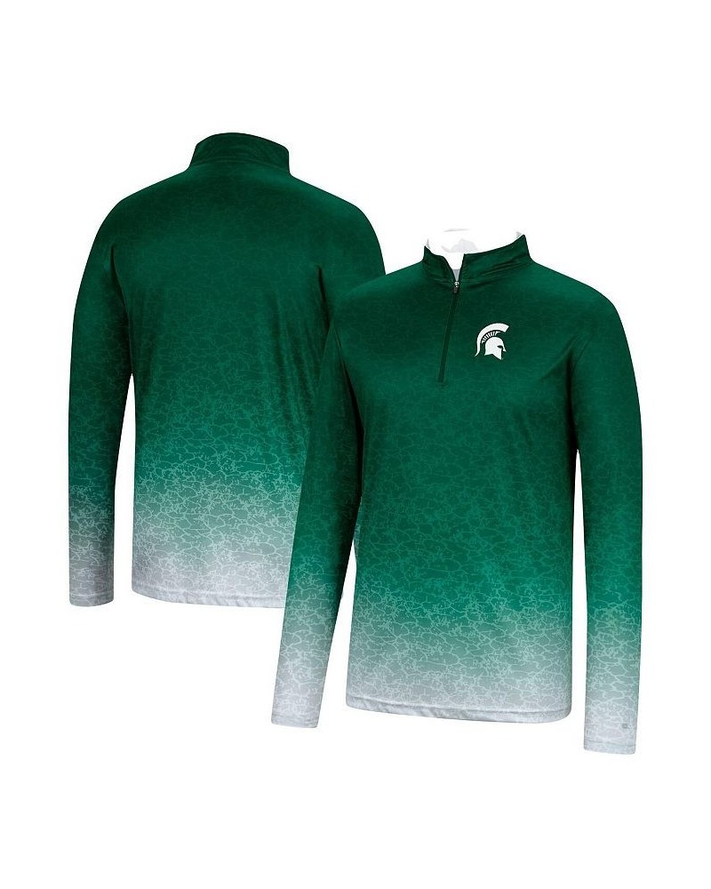 Men's Green Michigan State Spartans Walter Quarter-Zip Windshirt $25.30 T-Shirts