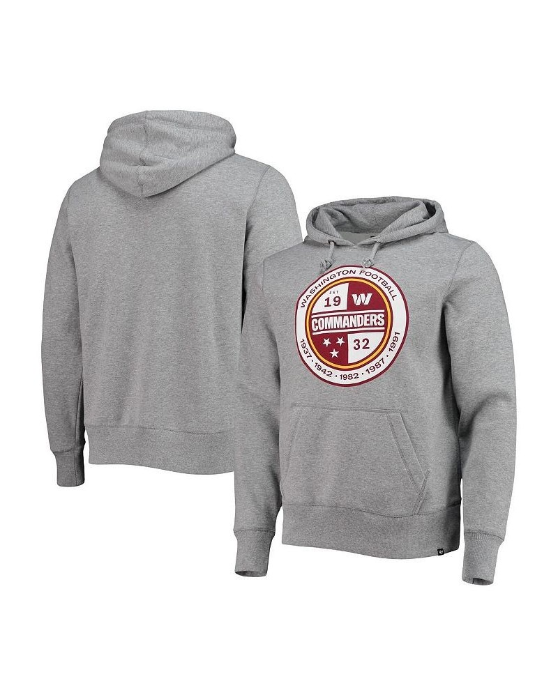 Men's Gray Washington Commanders Imprint Headline Pullover Hoodie $34.31 Sweatshirt