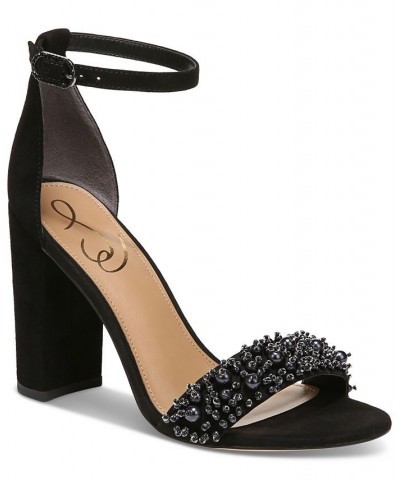 Women's Yaro Perla Ankle-Strap Dress Sandals Black $40.00 Shoes