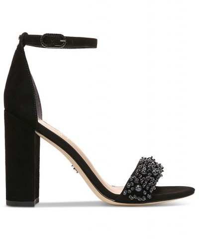 Women's Yaro Perla Ankle-Strap Dress Sandals Black $40.00 Shoes