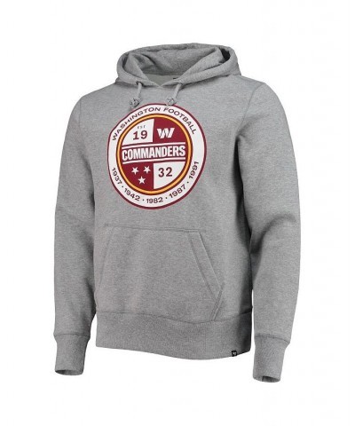 Men's Gray Washington Commanders Imprint Headline Pullover Hoodie $34.31 Sweatshirt