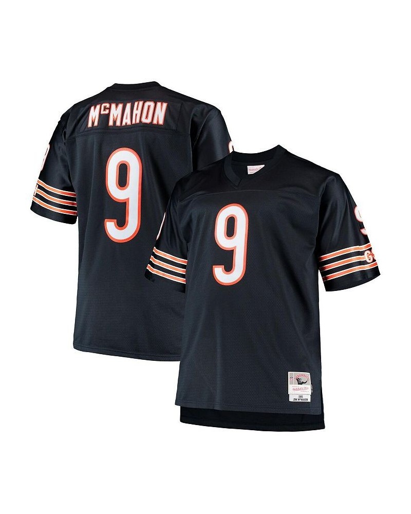 Men's Jim McMahon Navy Chicago Bears Big & Tall 1985 Retired Player Replica Jersey $81.60 Jersey