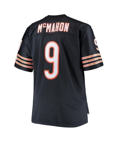 Men's Jim McMahon Navy Chicago Bears Big & Tall 1985 Retired Player Replica Jersey $81.60 Jersey