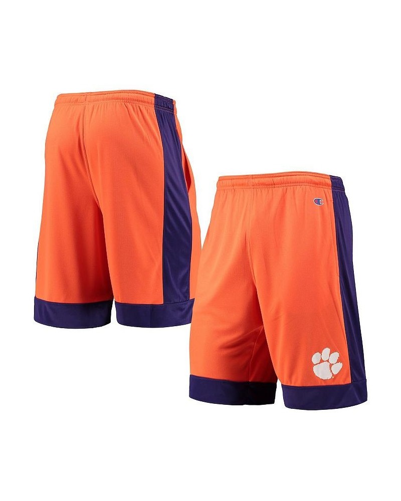 Men's Orange Clemson Tigers Outline Shorts $23.84 Shorts