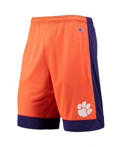 Men's Orange Clemson Tigers Outline Shorts $23.84 Shorts