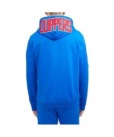 Men's Royal LA Clippers Chenille Pullover Hoodie $39.60 Sweatshirt