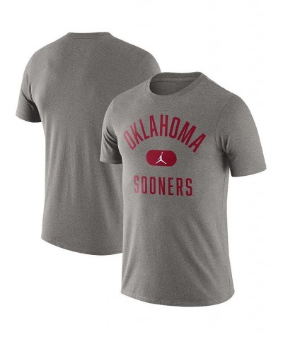 Men's Heathered Gray Oklahoma Sooners Team Arch T-shirt $18.19 T-Shirts