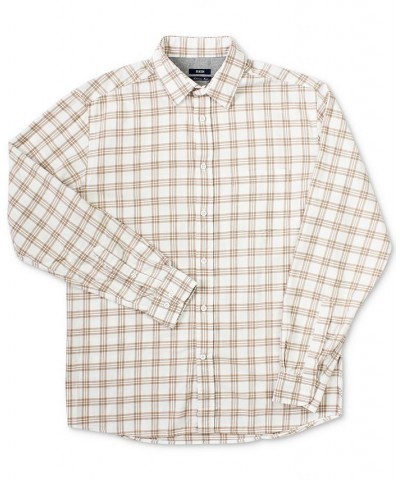 Men's McKenzie Relaxed-Fit Plaid Flannel Shirt Tan/Beige $48.05 Shirts