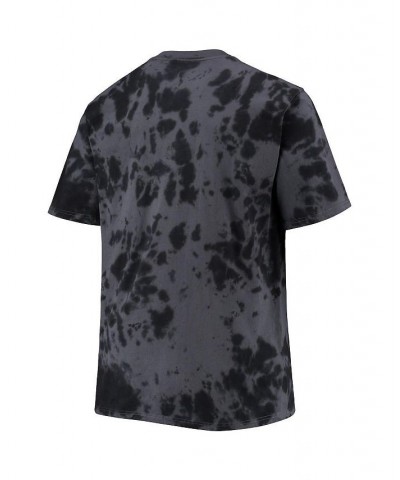 Men's Black Chicago Bulls Big and Tall Marble Dye Tonal Performance T-shirt $23.04 T-Shirts