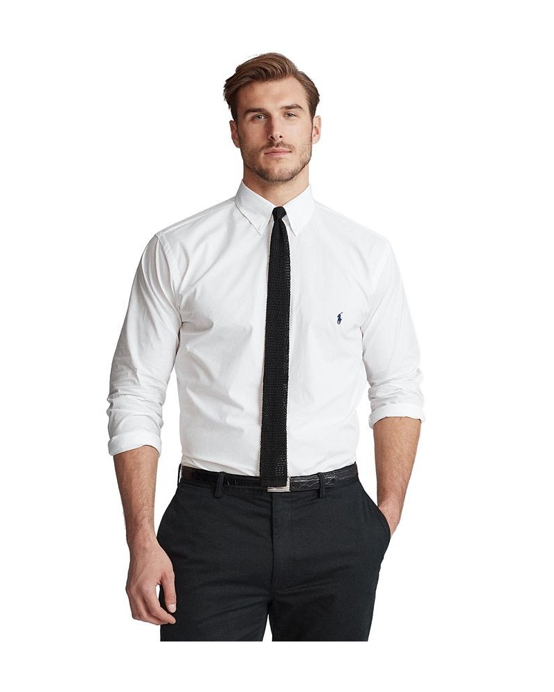 Men's Big & Tall Classic-Fit Poplin Shirt White $49.95 Shirts