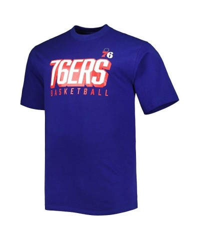 Men's Branded Royal, White Philadelphia 76ers Big and Tall Two-Pack T-shirt Set $36.80 T-Shirts