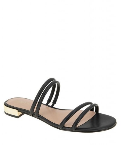 Women's Dexti Slip-on Flat Sandal Black $46.28 Shoes