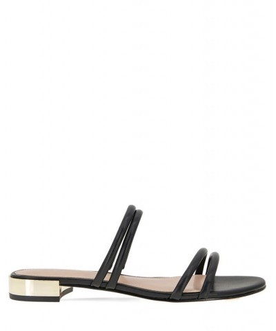 Women's Dexti Slip-on Flat Sandal Black $46.28 Shoes