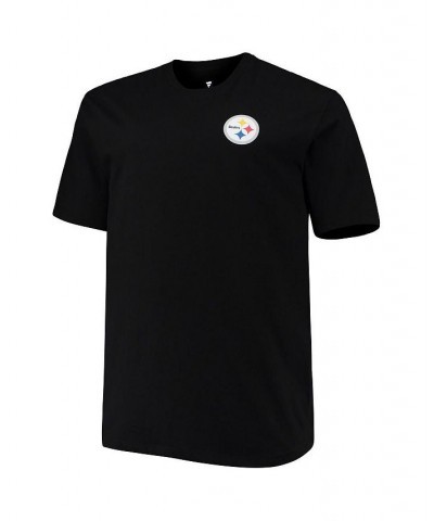 Men's Branded Black Pittsburgh Steelers Big and Tall 1 Dad 2-Hit T-shirt $25.36 T-Shirts