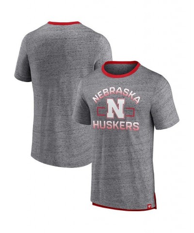 Men's Branded Heathered Gray Nebraska Huskers Personal Record T-shirt $25.19 T-Shirts