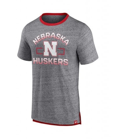 Men's Branded Heathered Gray Nebraska Huskers Personal Record T-shirt $25.19 T-Shirts