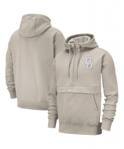 Men's Cream Georgetown Hoyas Club Half-Zip Hoodie $33.54 Sweatshirt