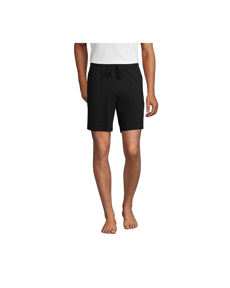 Men's Knit Jersey Pajama Shorts Black $22.98 Pajama