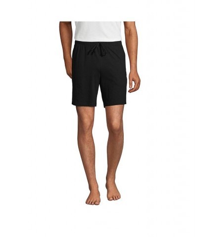 Men's Knit Jersey Pajama Shorts Black $22.98 Pajama