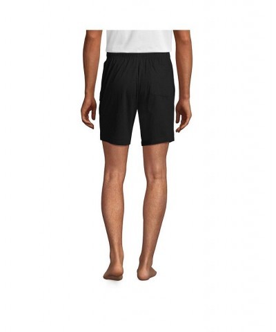 Men's Knit Jersey Pajama Shorts Black $22.98 Pajama