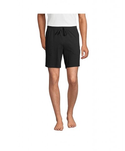 Men's Knit Jersey Pajama Shorts Black $22.98 Pajama