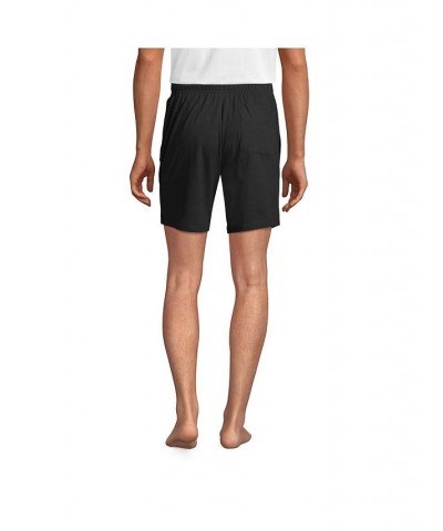 Men's Knit Jersey Pajama Shorts Black $22.98 Pajama