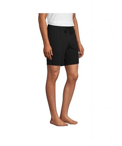 Men's Knit Jersey Pajama Shorts Black $22.98 Pajama