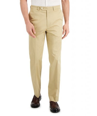 Men's Modern-Fit Stretch Cotton Solid Suit Tan/Beige $49.00 Suits