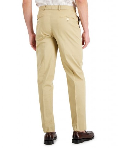 Men's Modern-Fit Stretch Cotton Solid Suit Tan/Beige $49.00 Suits