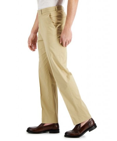 Men's Modern-Fit Stretch Cotton Solid Suit Tan/Beige $49.00 Suits