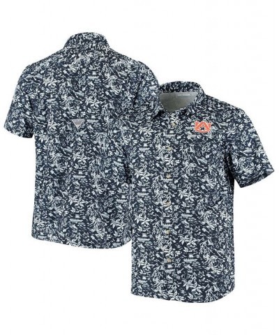 Men's Navy Auburn Tigers Super Slack Tide Button-Up Shirt $36.00 Shirts