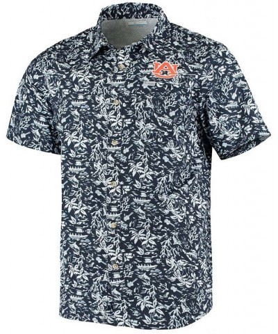 Men's Navy Auburn Tigers Super Slack Tide Button-Up Shirt $36.00 Shirts