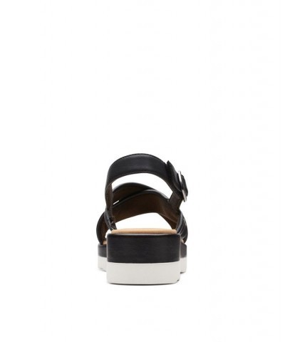 Women's Collection Clara Cove Wedge Sandal Black $35.00 Shoes