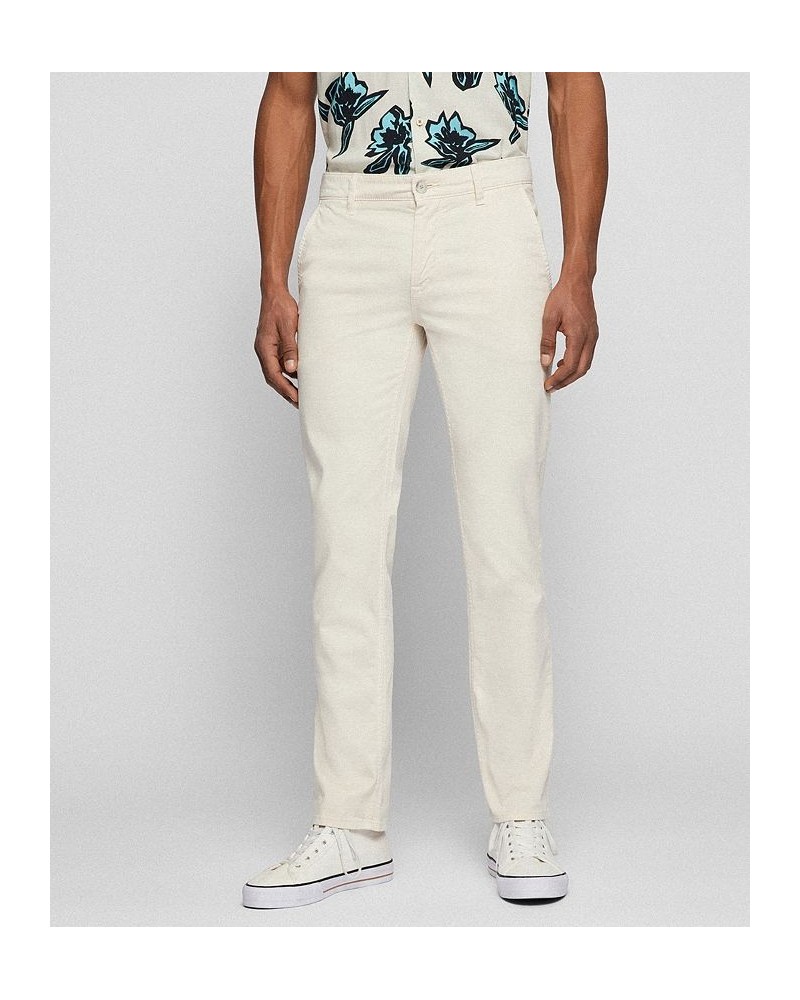 BOSS Men's Slim-Fit Trousers White $52.44 Pants