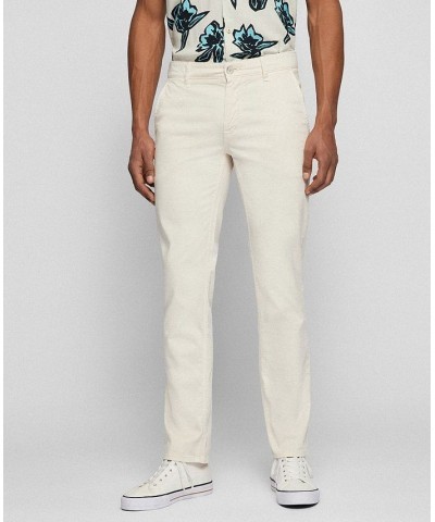 BOSS Men's Slim-Fit Trousers White $52.44 Pants